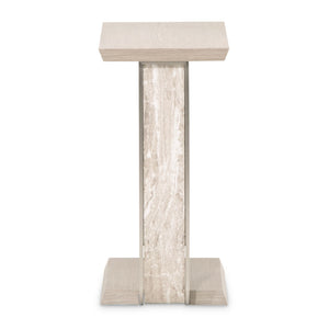 Lotus Bay - C-Shaped Accent Table - Sand - R&R Furniture Gallery (Fountain Valley, CA)