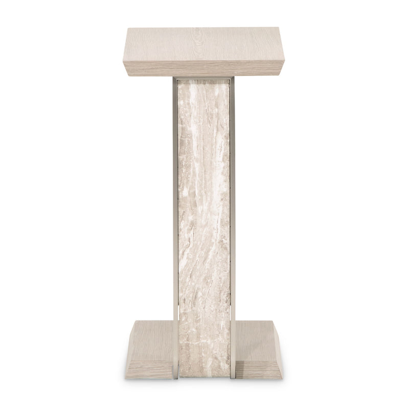 Lotus Bay - C-Shaped Accent Table - Sand - R&R Furniture Gallery (Fountain Valley, CA)