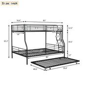 Steel construction bunk bed by DreamHaus showing a sturdy, modern design with two sleeping levels and a sleek metal frame.