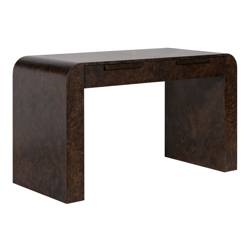 Guzman - Modern Dark Burl Writing Desk