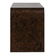 Guzman - Modern Dark Burl Writing Desk — view 2