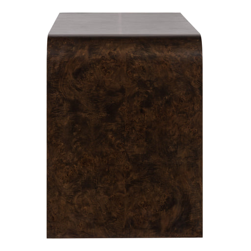 Guzman - Modern Dark Burl Writing Desk — view 2