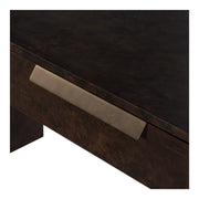 Guzman - Modern Dark Burl Writing Desk — view 5