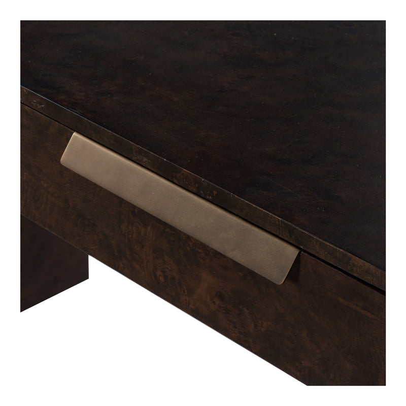 Guzman - Modern Dark Burl Writing Desk — view 5