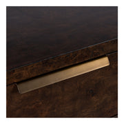 Perez - Modern Dark Burl Dresser — view 4