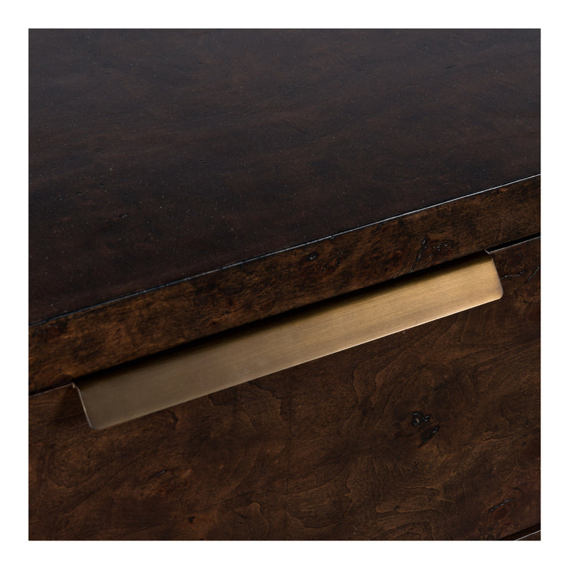 Perez - Modern Dark Burl Dresser — view 4