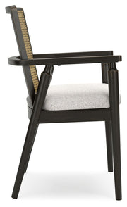 Galliden - Dining Upholstered Arm Chair (Set of 2) - Black - R&R Furniture Gallery (Fountain Valley, CA)