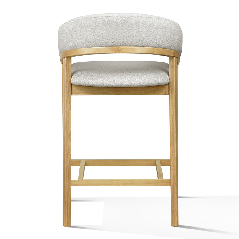 Truman - Mid-Century Modern Grey + Natural Oak Counter Chair (Set of 2) — view 2