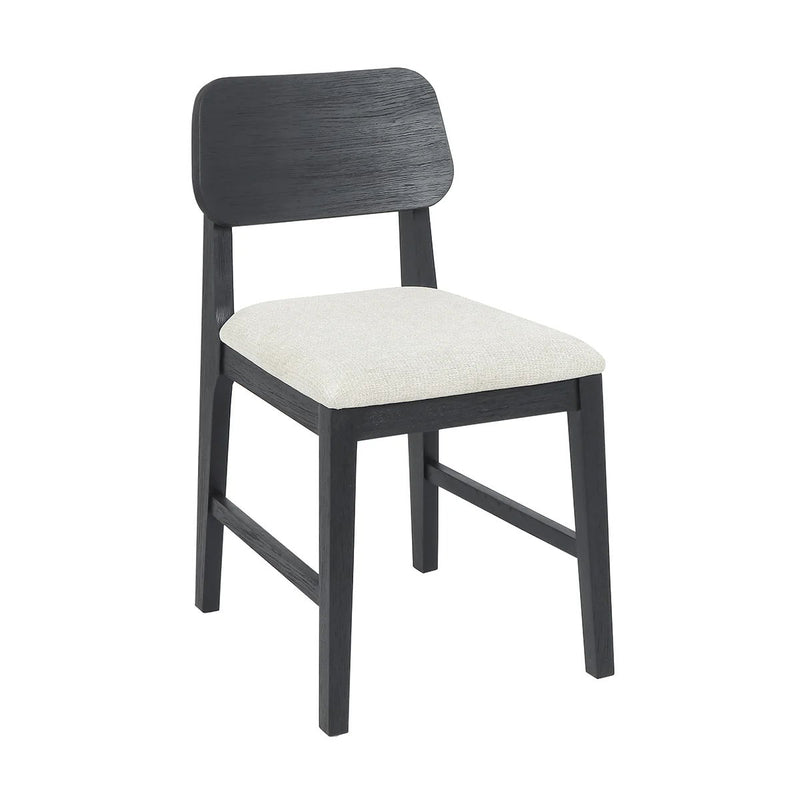 Deaven - Upholstered Dining Chair (Set of 2) - Black - R&R Furniture Gallery (Fountain Valley, CA)
