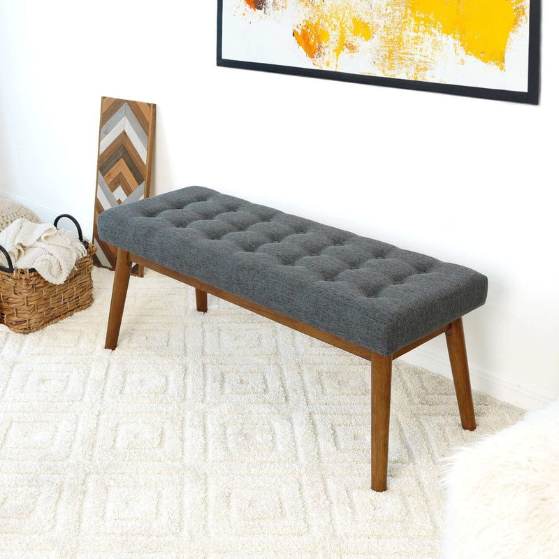 Delilah - Modern Bench - Gray - R&R Furniture Gallery (Fountain Valley, CA)