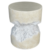 Bamba - Modern Cream Concrete End Table — view 2