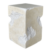 Toubkal - Modern Cream Concrete End Table — view 2