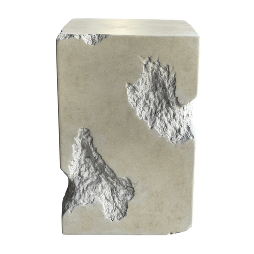 Toubkal - Modern Cream Concrete End Table