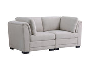 Kristin - Loveseat - Light Gray - R&R Furniture Gallery (Fountain Valley, CA)