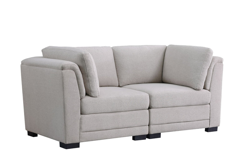 Kristin - Loveseat - Light Gray - R&R Furniture Gallery (Fountain Valley, CA)