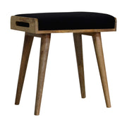 Tray Style Footstool - Black - R&R Furniture Gallery (Fountain Valley, CA)