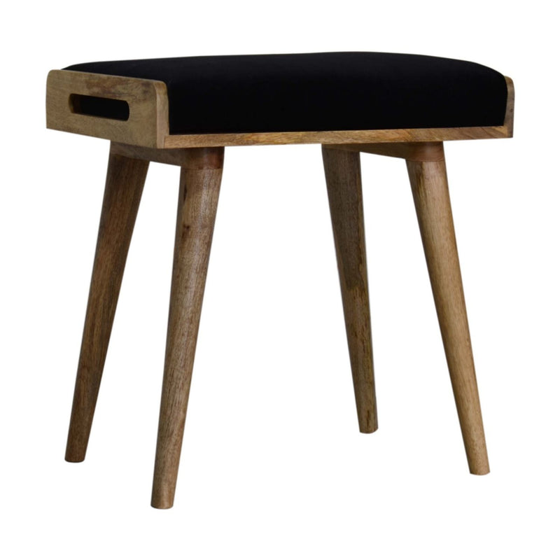 Tray Style Footstool - Black - R&R Furniture Gallery (Fountain Valley, CA)