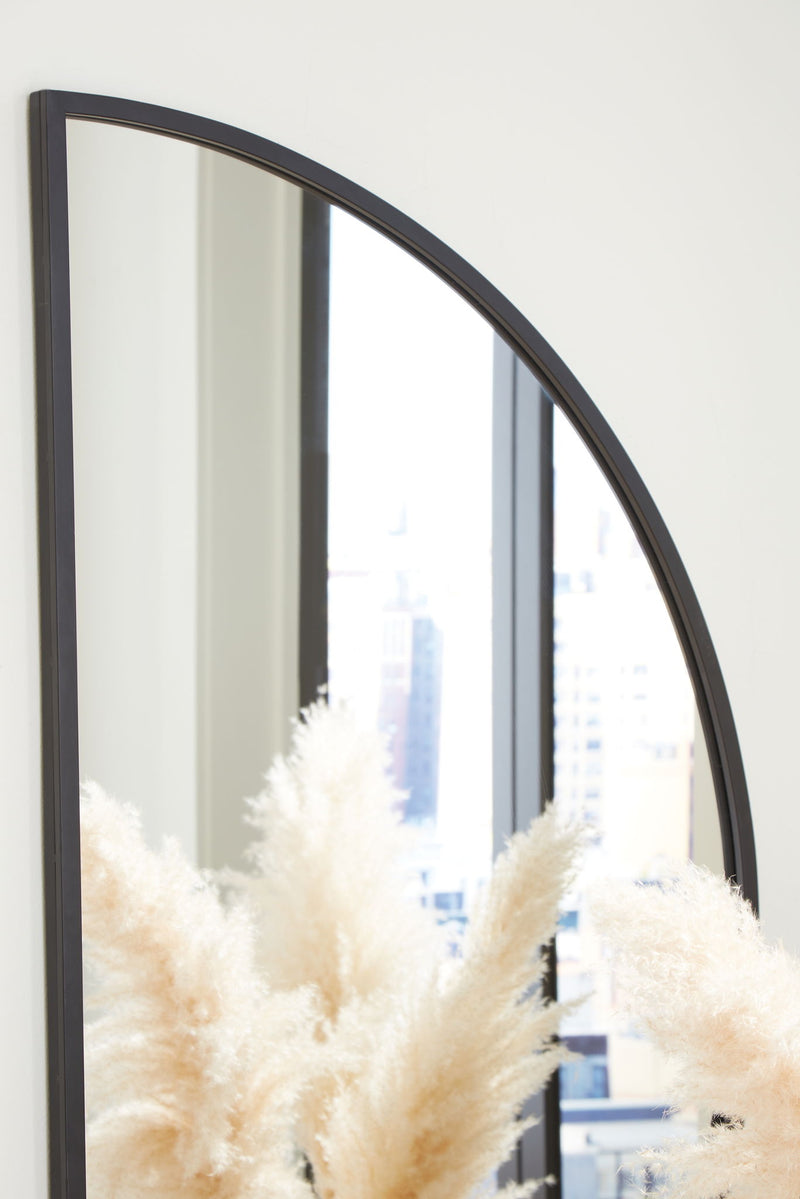 Denlow - Accent Mirror - Black - R&R Furniture Gallery (Fountain Valley, CA)
