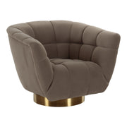 Granby - Glam Fabric and Gold Chair
