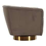 Granby - Glam Fabric and Gold Chair — view 4