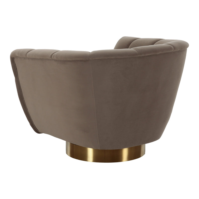 Granby - Glam Fabric and Gold Chair — view 5