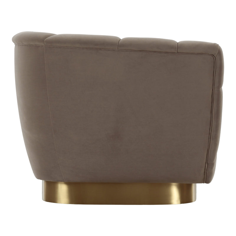Granby - Glam Fabric and Gold Sofa — view 5