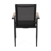 Barrister - Dining Chair (Set of 2) - Black / Natural - R&R Furniture Gallery (Fountain Valley, CA)
