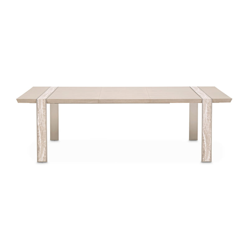Lotus Bay - Wide Rectangular Dining Table - Sand - R&R Furniture Gallery (Fountain Valley, CA)