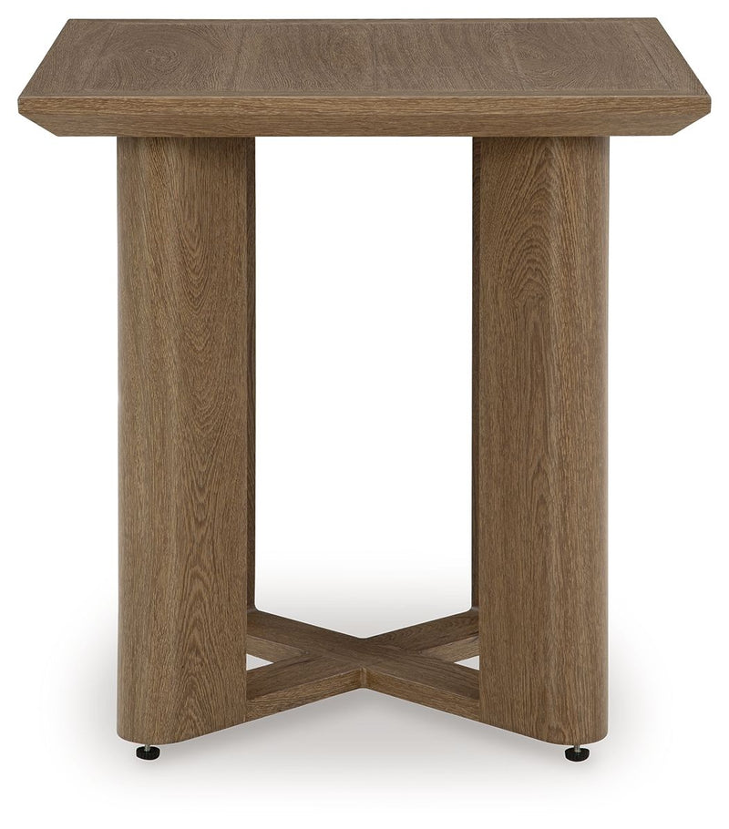 Serene Bay - Square End Table - Dark Brown - R&R Furniture Gallery (Fountain Valley, CA)