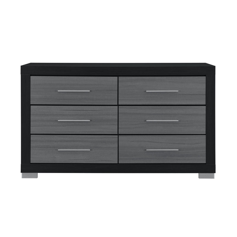 Elsa - 2 Toned And Dresser With Bar Handle And Construction - R&R Furniture Gallery (Fountain Valley, CA)