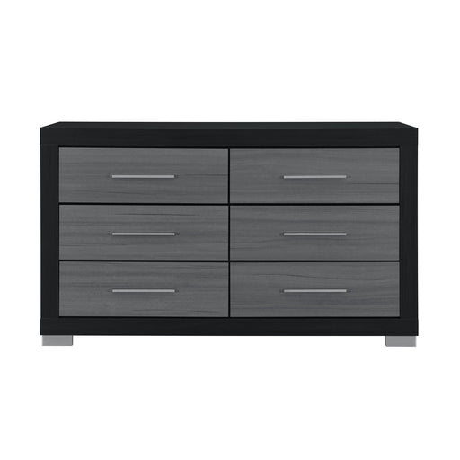Elsa - 2 Toned And Dresser With Bar Handle And Construction - R&R Furniture Gallery (Fountain Valley, CA)