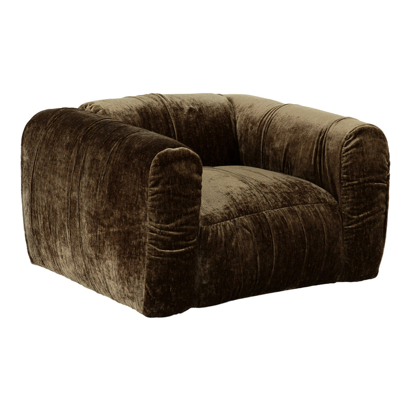 Siegal - Modern Brown Fabric Lounge Chair