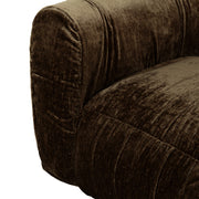 Siegal - Modern Brown Fabric Loveseat Sofa — view 5