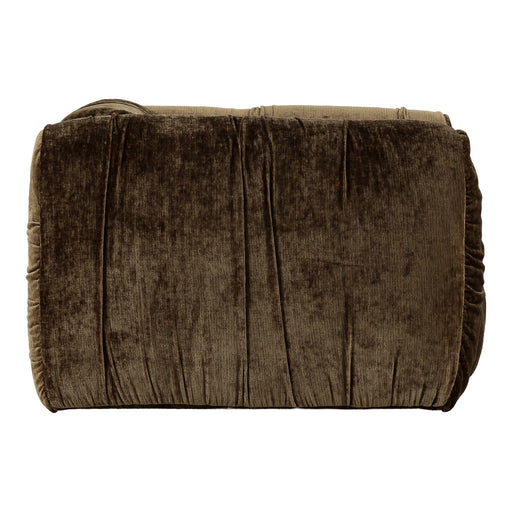 Siegal - Modern Brown Fabric Lounge Chair — view 2