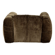 Siegal - Modern Brown Fabric Lounge Chair — view 4