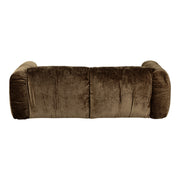 Siegal - Modern Brown Fabric Loveseat Sofa — view 4