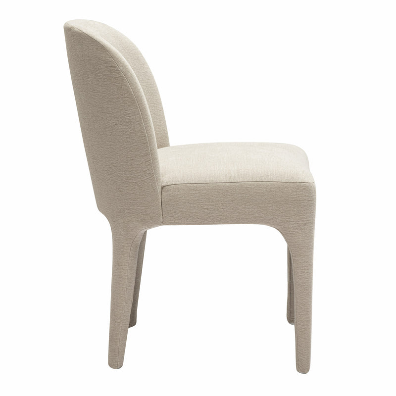 Bannon - Modern Beige Fabric Dining Chair (Set of 2) — view 2