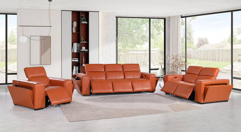 1224 - 6-Piece Modular Power Reclining Sofa, Loveseat & Chair Set In With 6 Power Recliners & Power Headrests