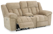Tip-off - Power Reclining Loveseat With Console / Adj Headrest - R&R Furniture Gallery (Fountain Valley, CA)