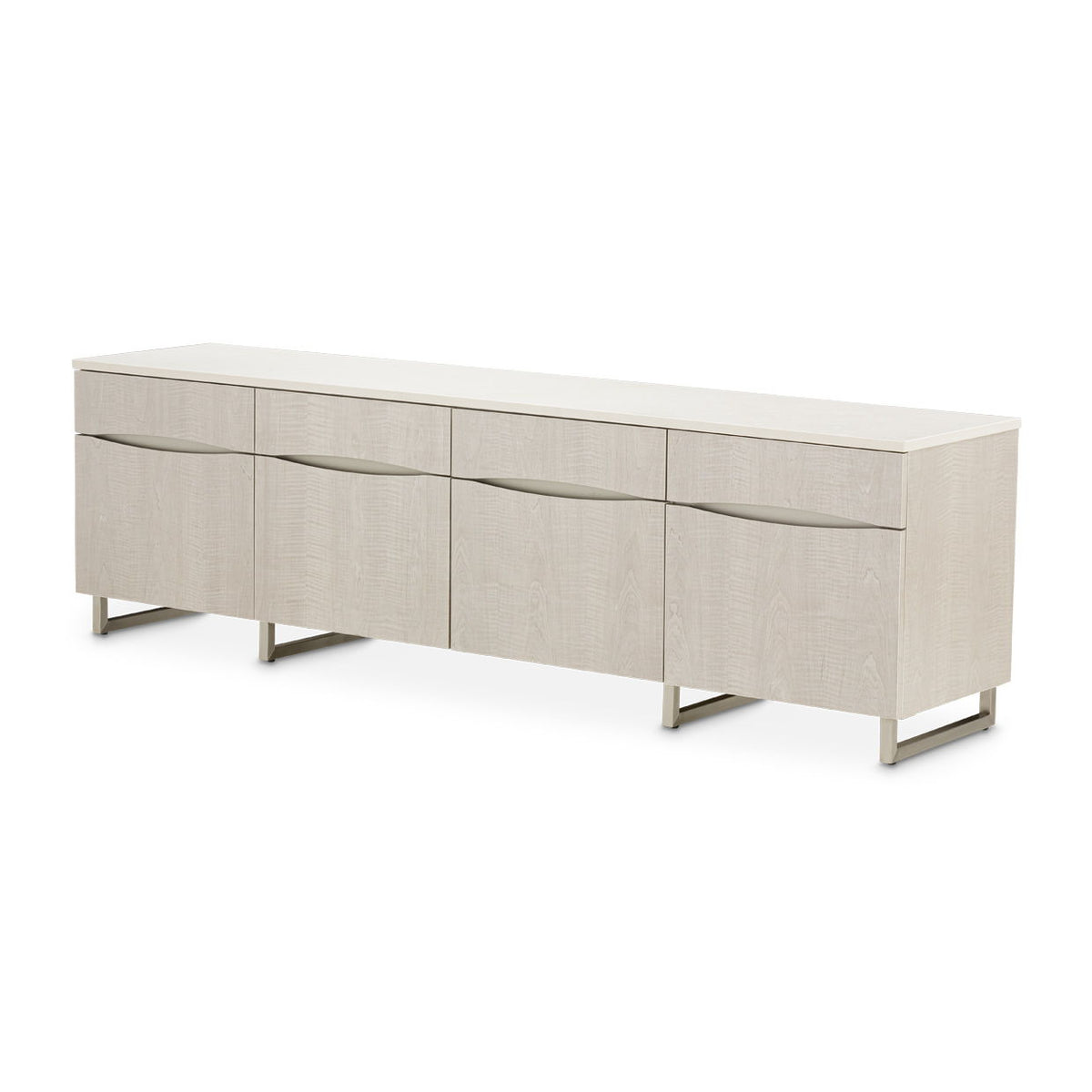 Marin - Media Cabinet - Beige - R&R Furniture Gallery (Fountain Valley, CA)