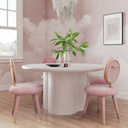 Elika - Faux Plaster Round Dining Table - R&R Furniture Gallery (Fountain Valley, CA)