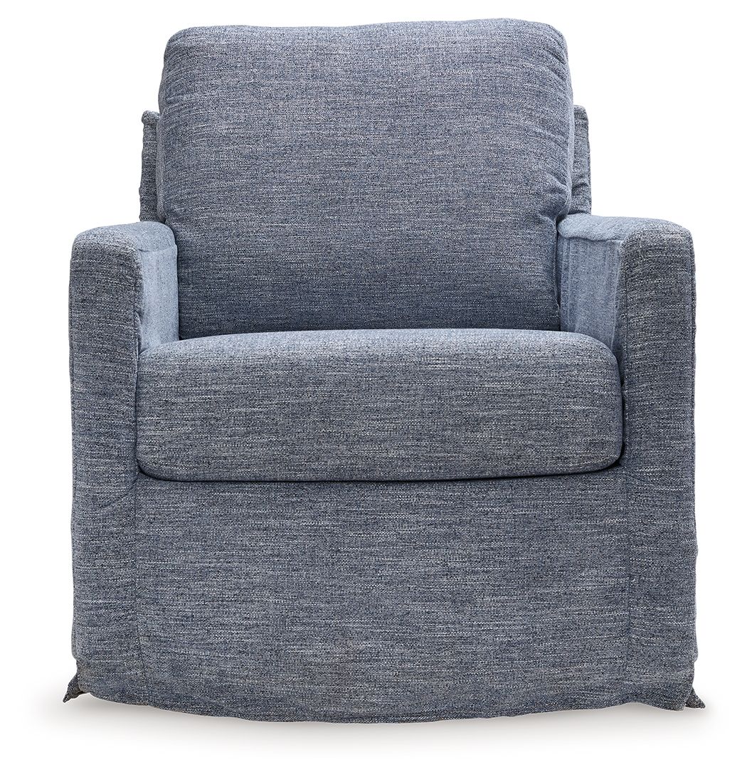 Nenana Next-Gen Nuvella - Swivel Glider Accent Chair - R&R Furniture Gallery (Fountain Valley, CA)