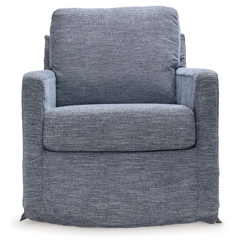 Nenana Next-Gen Nuvella - Swivel Glider Accent Chair - R&R Furniture Gallery (Fountain Valley, CA)