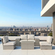 Stylish Modular Wicker Patio Seating Group - R&R Furniture Gallery (Fountain Valley, CA)