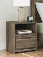 Elbrim - One Drawer Night Stand - Brown - R&R Furniture Gallery (Fountain Valley, CA)