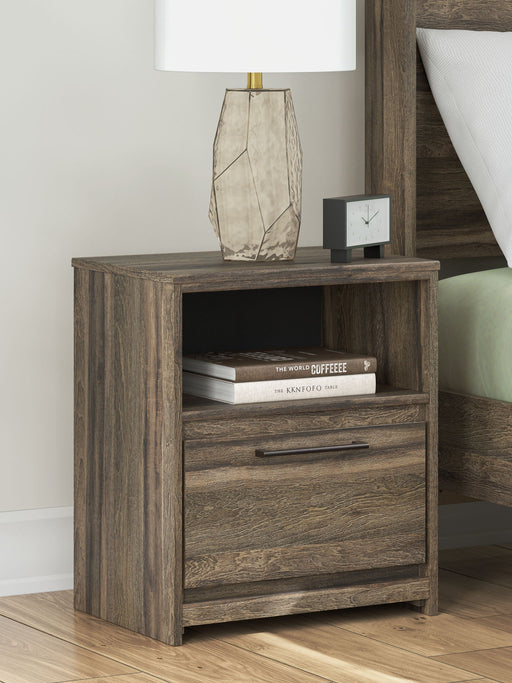 Elbrim - One Drawer Night Stand - Brown - R&R Furniture Gallery (Fountain Valley, CA)