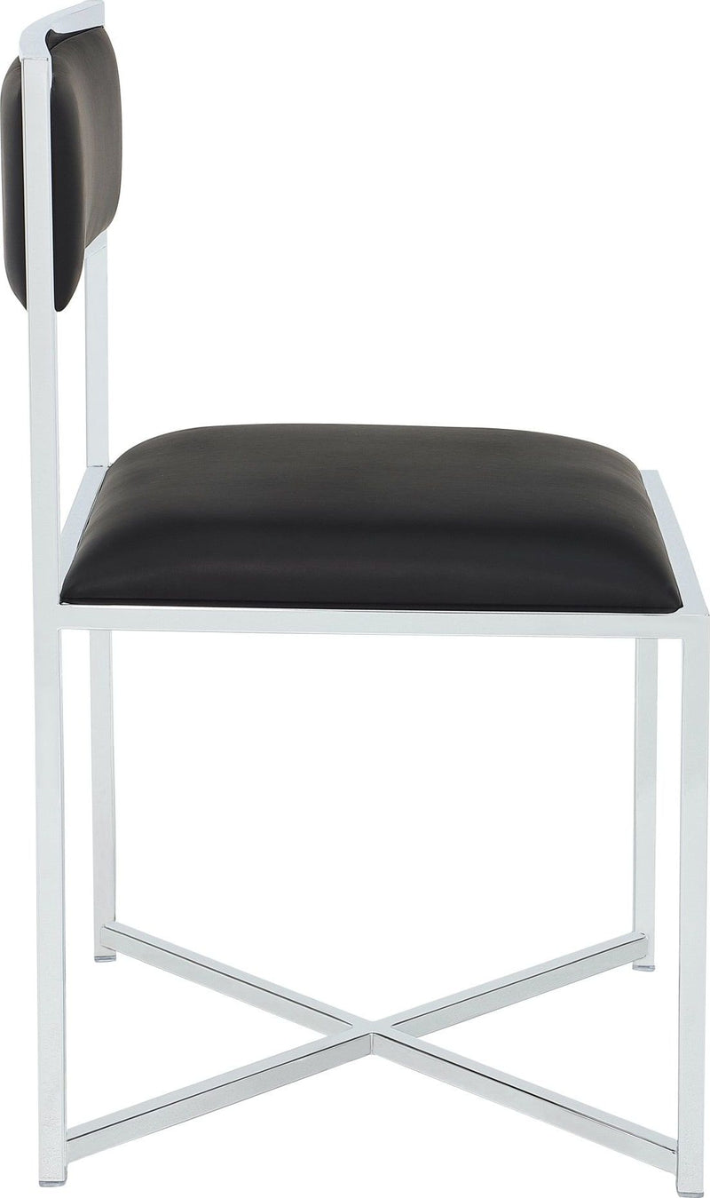 Amalfi X Base Chair -Soot/Chrm