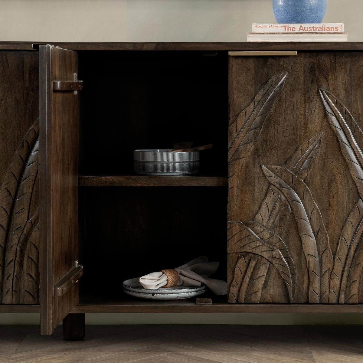 Ledro - Wood 4 Door Buffet