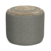 Serena - Handcrafted Round Braided Pouf - R&R Furniture Gallery (Fountain Valley, CA)