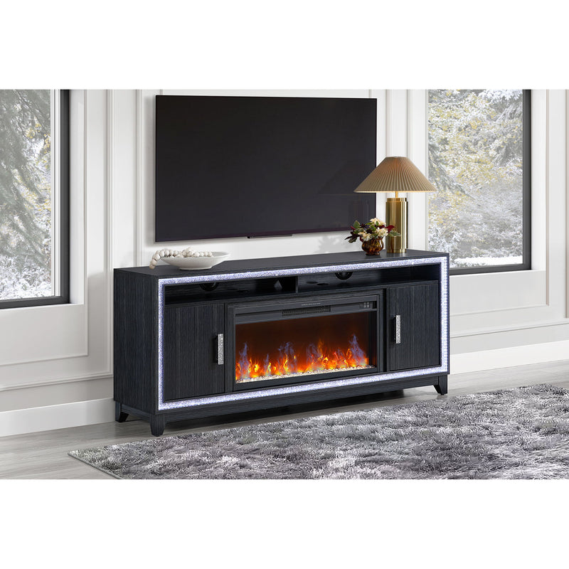 Almera - Fireplace With Adjustable Temperature And LED Options - R&R Furniture Gallery (Fountain Valley, CA)
